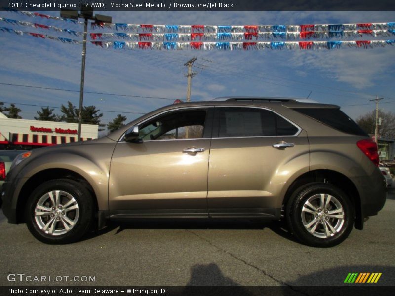Mocha Steel Metallic / Brownstone/Jet Black 2012 Chevrolet Equinox LTZ AWD