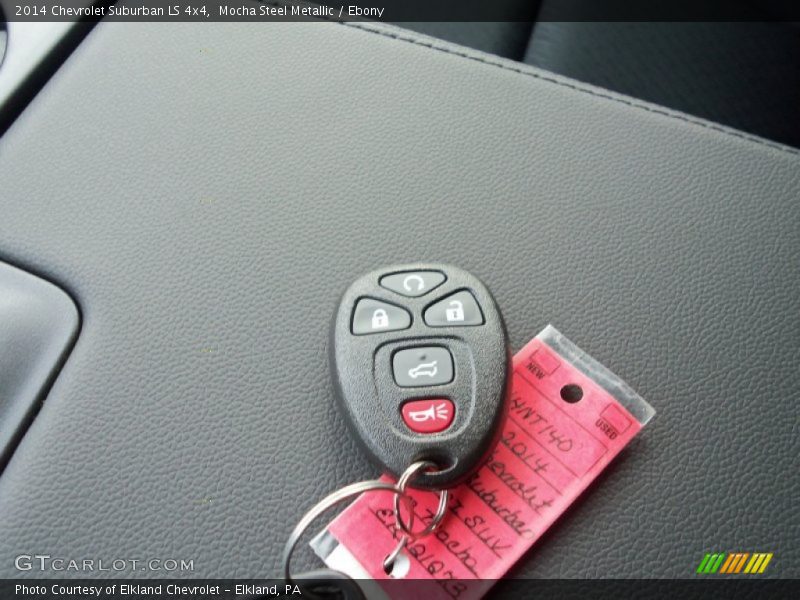 Mocha Steel Metallic / Ebony 2014 Chevrolet Suburban LS 4x4