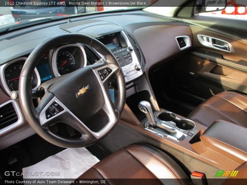 Mocha Steel Metallic / Brownstone/Jet Black 2012 Chevrolet Equinox LTZ AWD
