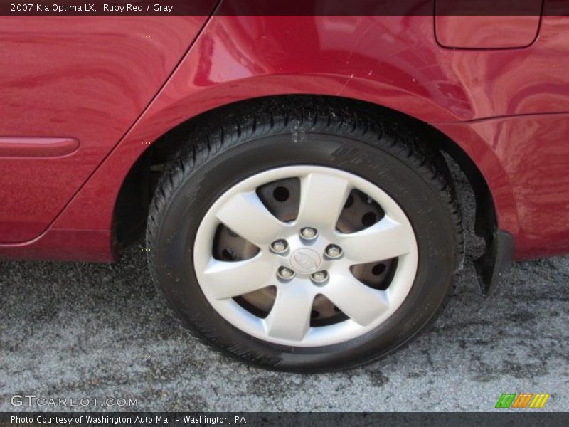 Ruby Red / Gray 2007 Kia Optima LX