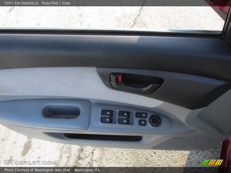 Ruby Red / Gray 2007 Kia Optima LX