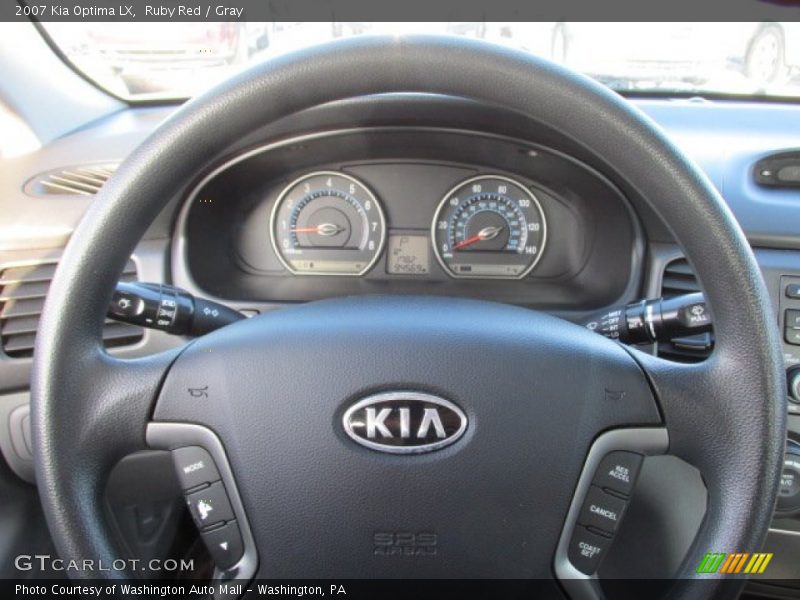 Ruby Red / Gray 2007 Kia Optima LX