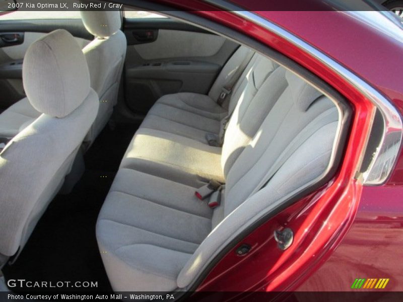 Ruby Red / Gray 2007 Kia Optima LX