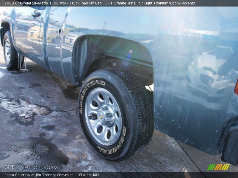 Blue Granite Metallic / Light Titanium/Ebony Accents 2008 Chevrolet Silverado 1500 Work Truck Regular Cab