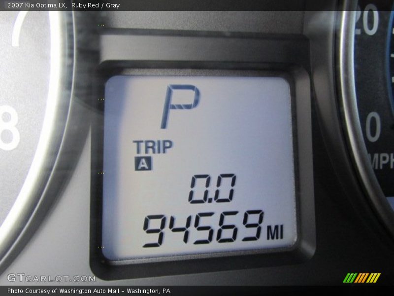 Ruby Red / Gray 2007 Kia Optima LX
