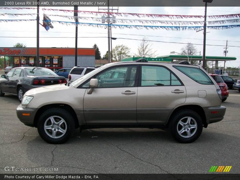Burnished Gold Metallic / Ivory 2003 Lexus RX 300 AWD