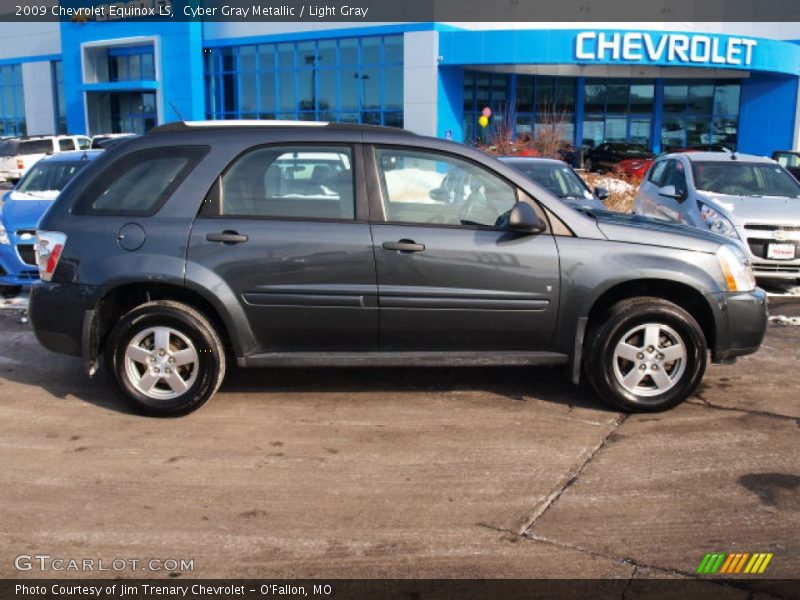 Cyber Gray Metallic / Light Gray 2009 Chevrolet Equinox LS