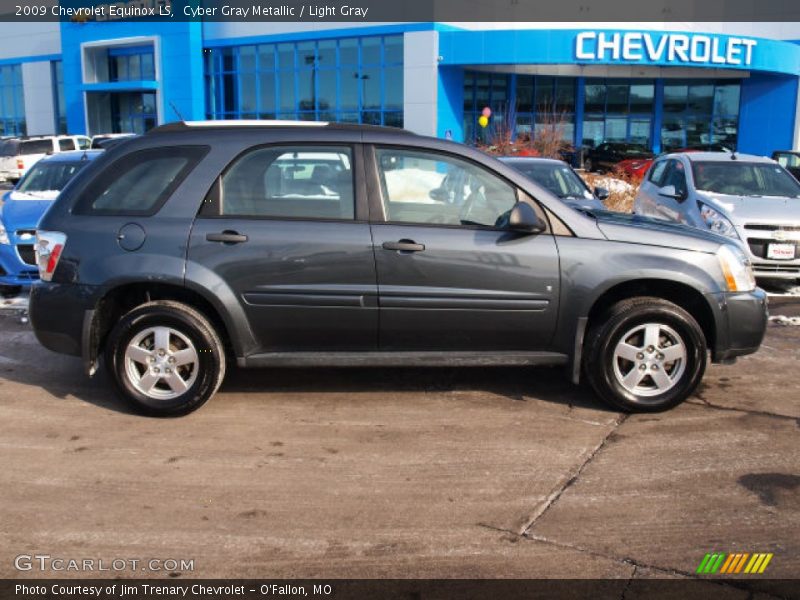 Cyber Gray Metallic / Light Gray 2009 Chevrolet Equinox LS