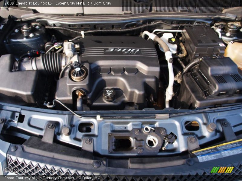 Cyber Gray Metallic / Light Gray 2009 Chevrolet Equinox LS
