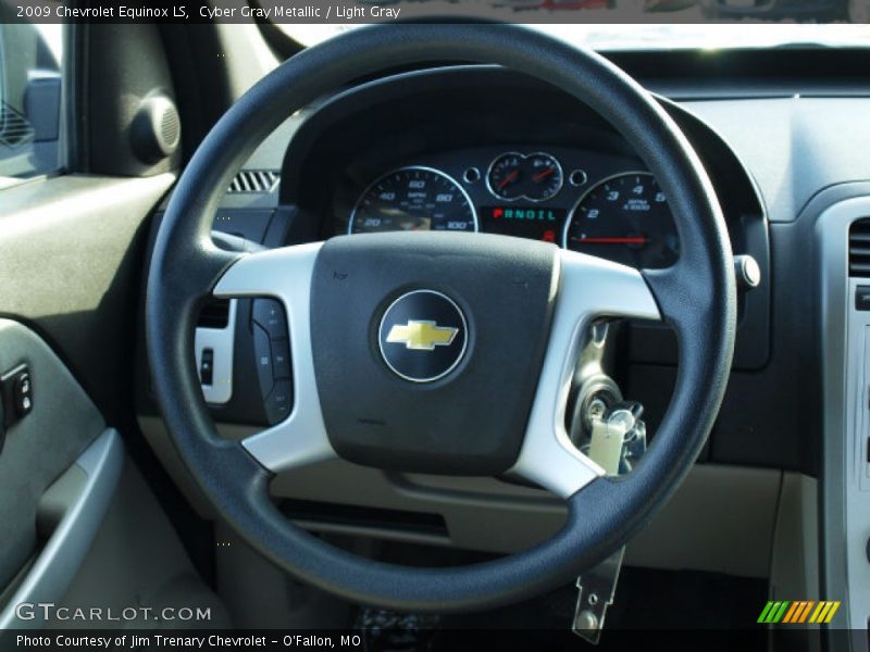 Cyber Gray Metallic / Light Gray 2009 Chevrolet Equinox LS