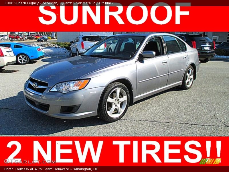 Quartz Silver Metallic / Off Black 2008 Subaru Legacy 2.5i Sedan