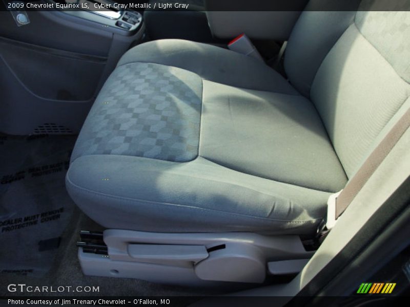 Cyber Gray Metallic / Light Gray 2009 Chevrolet Equinox LS