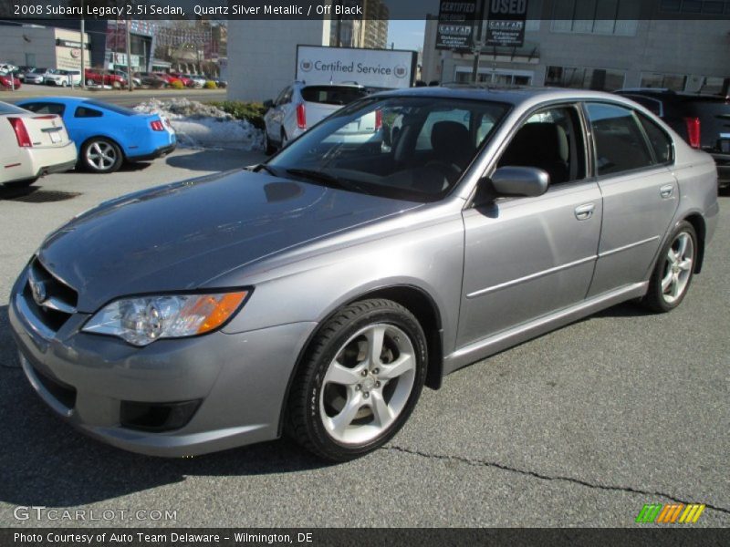 Quartz Silver Metallic / Off Black 2008 Subaru Legacy 2.5i Sedan