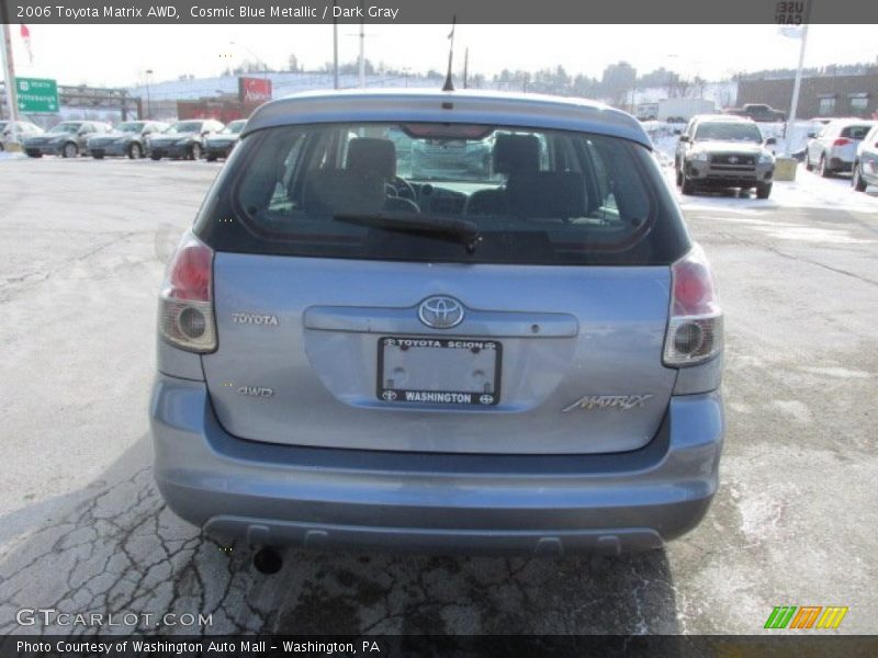 Cosmic Blue Metallic / Dark Gray 2006 Toyota Matrix AWD