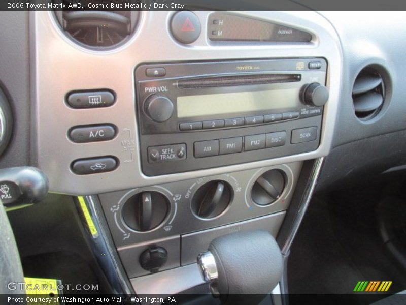 Cosmic Blue Metallic / Dark Gray 2006 Toyota Matrix AWD