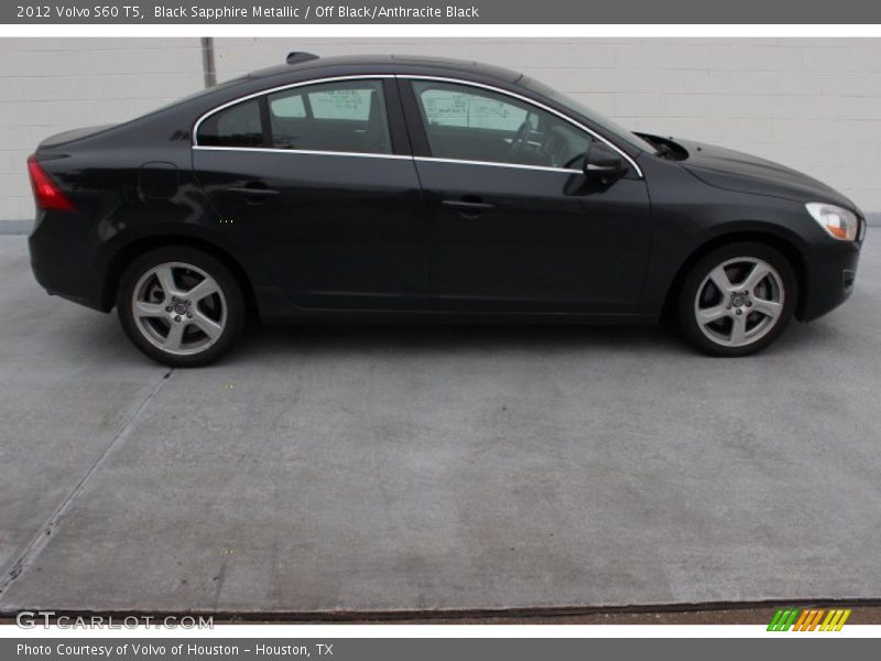 Black Sapphire Metallic / Off Black/Anthracite Black 2012 Volvo S60 T5
