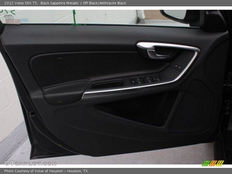 Black Sapphire Metallic / Off Black/Anthracite Black 2012 Volvo S60 T5