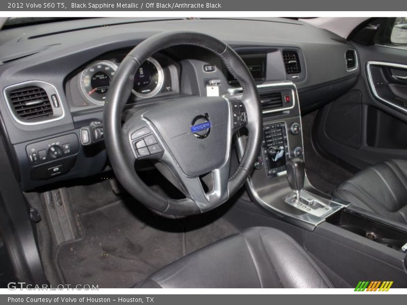 Black Sapphire Metallic / Off Black/Anthracite Black 2012 Volvo S60 T5
