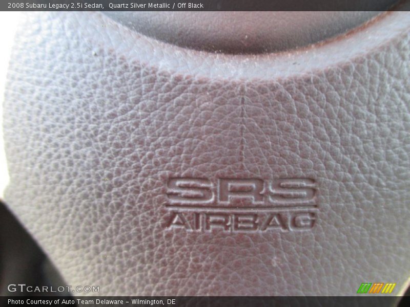 Quartz Silver Metallic / Off Black 2008 Subaru Legacy 2.5i Sedan
