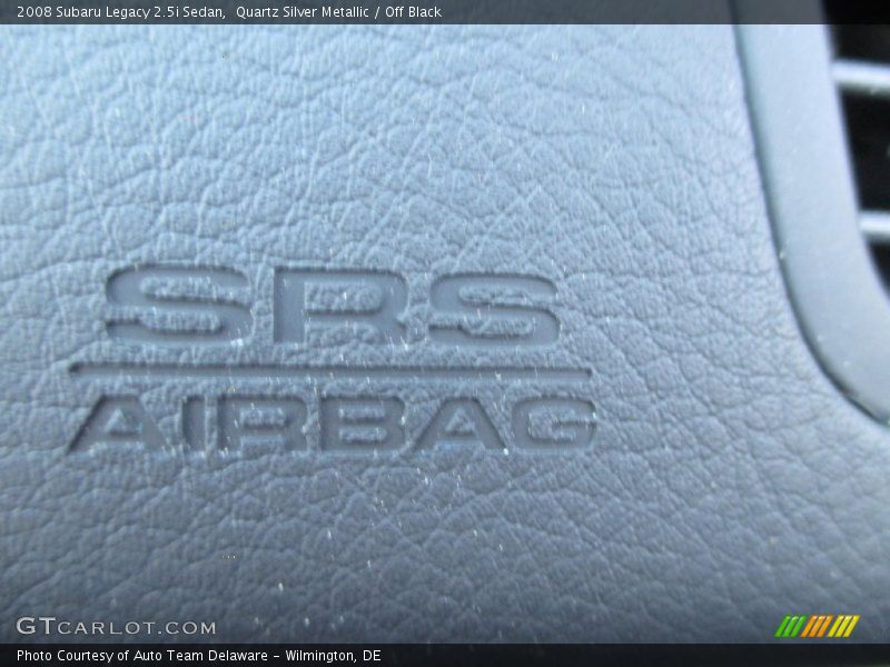 Quartz Silver Metallic / Off Black 2008 Subaru Legacy 2.5i Sedan