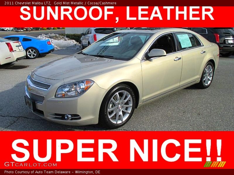 Gold Mist Metallic / Cocoa/Cashmere 2011 Chevrolet Malibu LTZ