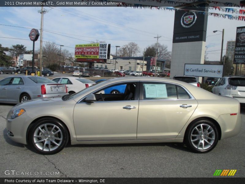 Gold Mist Metallic / Cocoa/Cashmere 2011 Chevrolet Malibu LTZ