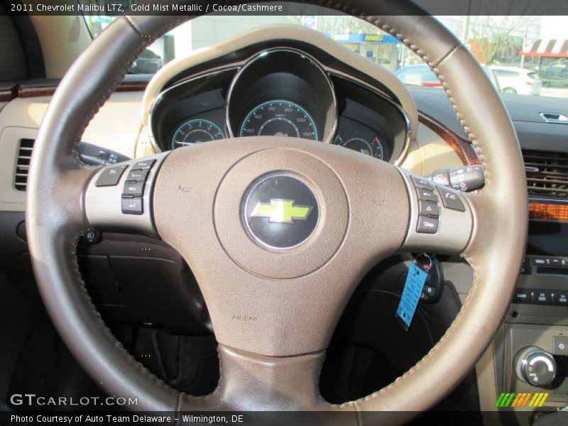 Gold Mist Metallic / Cocoa/Cashmere 2011 Chevrolet Malibu LTZ