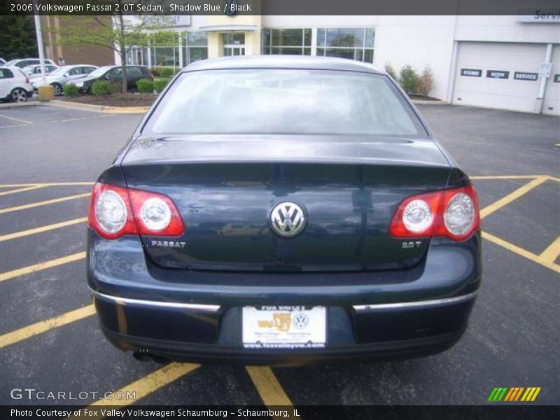 Shadow Blue / Black 2006 Volkswagen Passat 2.0T Sedan