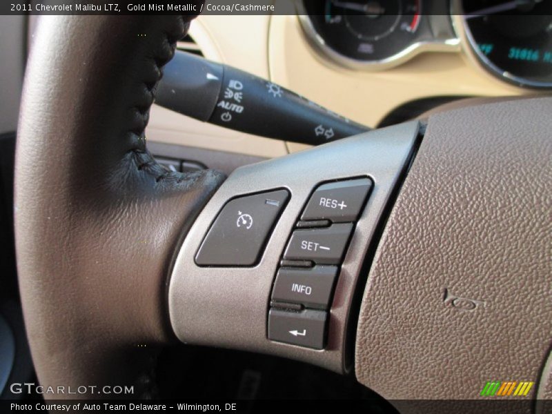Gold Mist Metallic / Cocoa/Cashmere 2011 Chevrolet Malibu LTZ