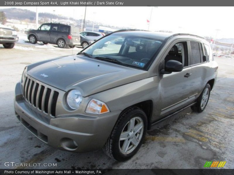 Light Khaki Metallic / Dark Slate Gray 2008 Jeep Compass Sport 4x4