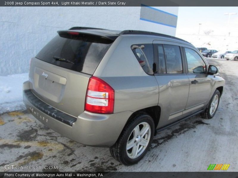 Light Khaki Metallic / Dark Slate Gray 2008 Jeep Compass Sport 4x4