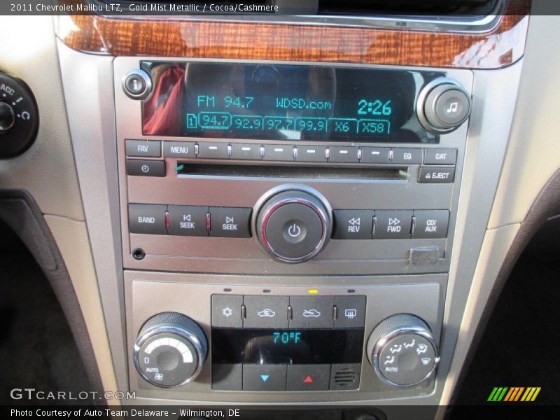 Gold Mist Metallic / Cocoa/Cashmere 2011 Chevrolet Malibu LTZ