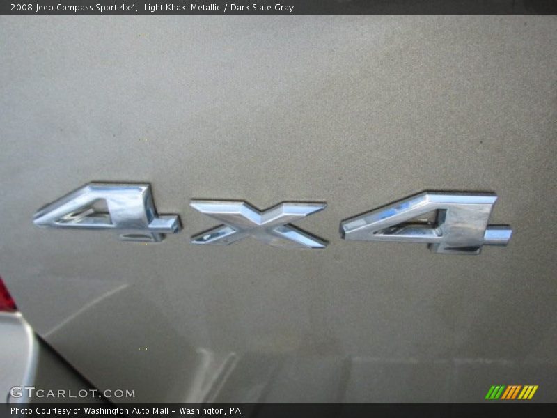 Light Khaki Metallic / Dark Slate Gray 2008 Jeep Compass Sport 4x4