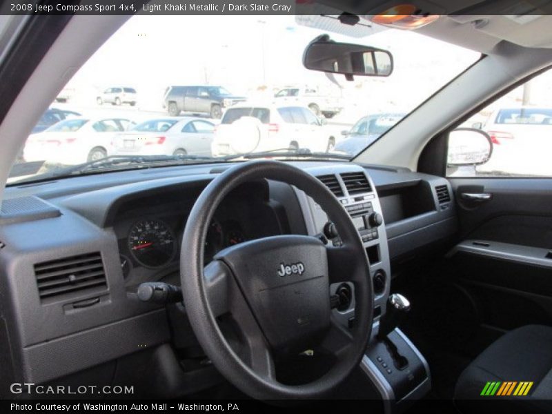 Light Khaki Metallic / Dark Slate Gray 2008 Jeep Compass Sport 4x4