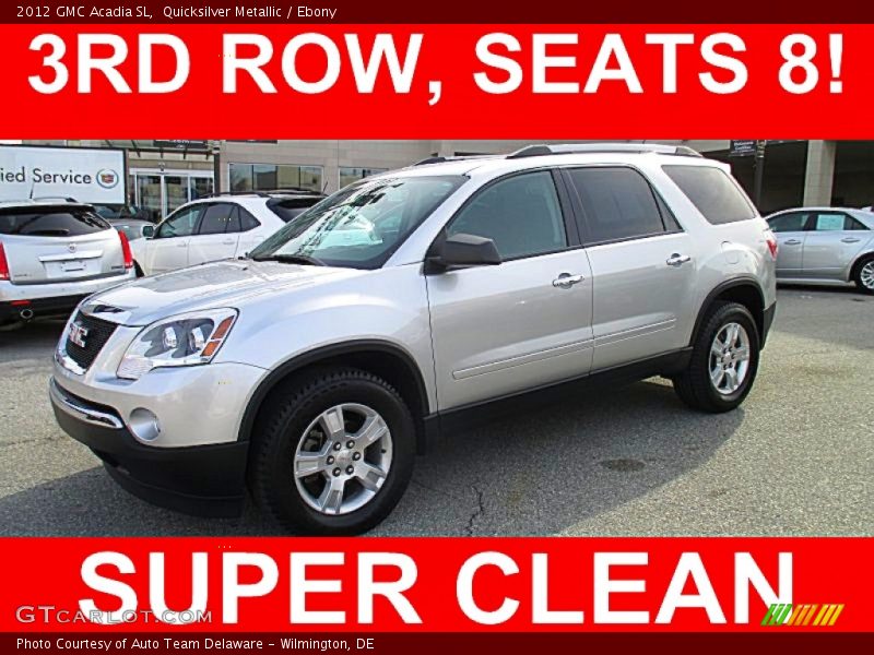 Quicksilver Metallic / Ebony 2012 GMC Acadia SL