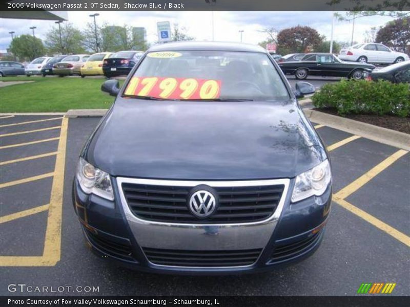 Shadow Blue / Black 2006 Volkswagen Passat 2.0T Sedan