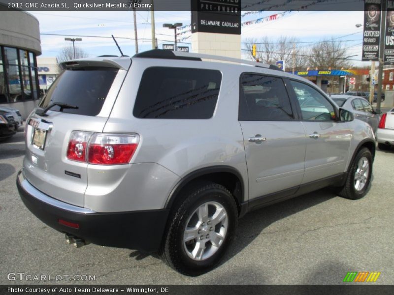 Quicksilver Metallic / Ebony 2012 GMC Acadia SL