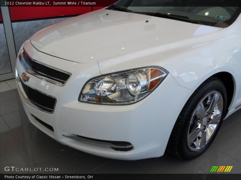 Summit White / Titanium 2012 Chevrolet Malibu LT