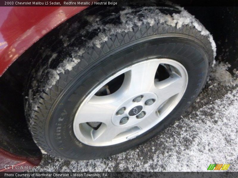Redfire Metallic / Neutral Beige 2003 Chevrolet Malibu LS Sedan