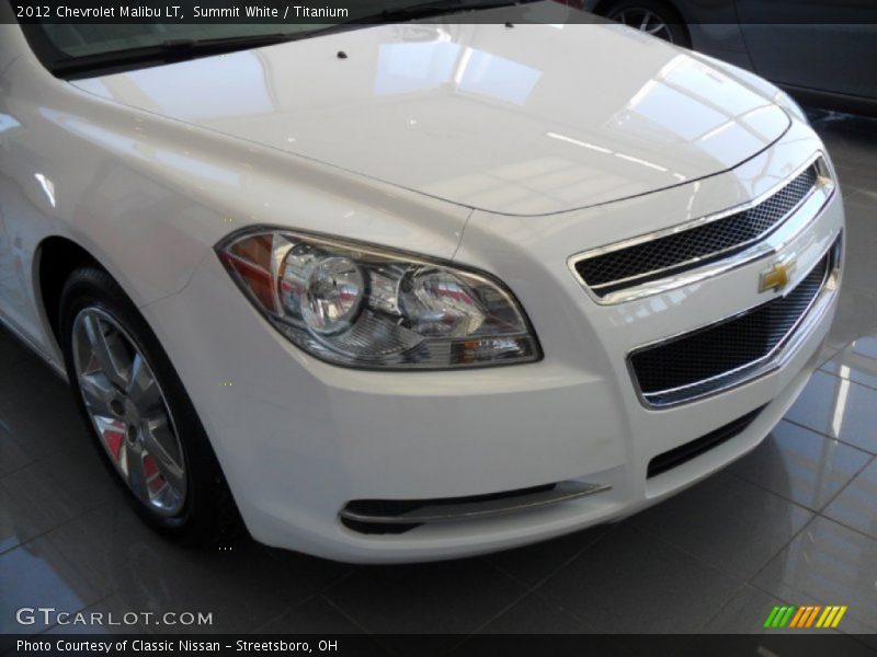 Summit White / Titanium 2012 Chevrolet Malibu LT