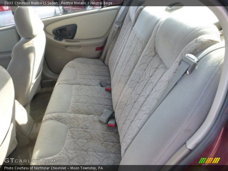 Redfire Metallic / Neutral Beige 2003 Chevrolet Malibu LS Sedan