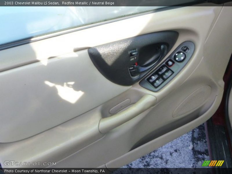 Redfire Metallic / Neutral Beige 2003 Chevrolet Malibu LS Sedan