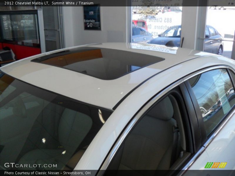 Summit White / Titanium 2012 Chevrolet Malibu LT