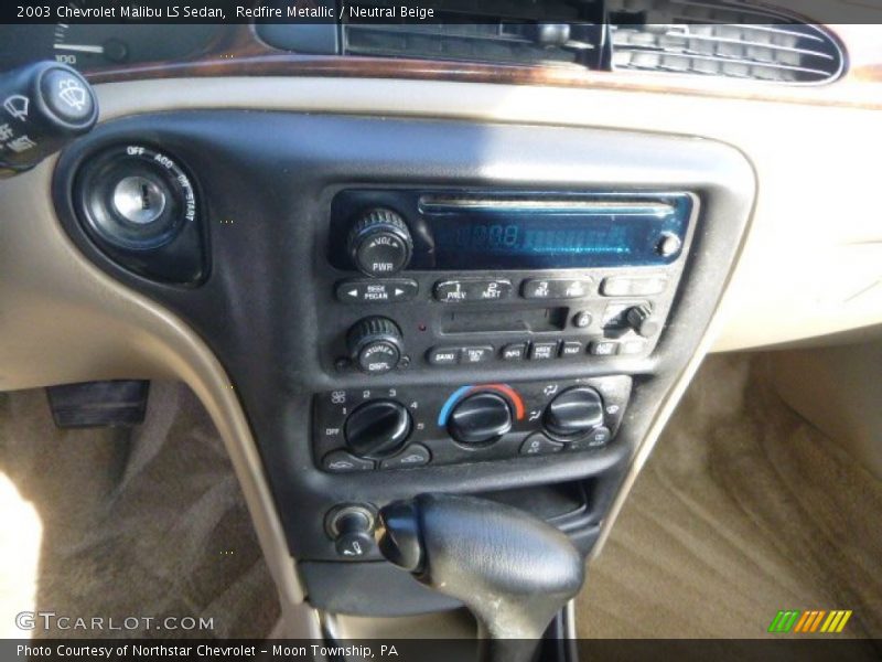 Redfire Metallic / Neutral Beige 2003 Chevrolet Malibu LS Sedan