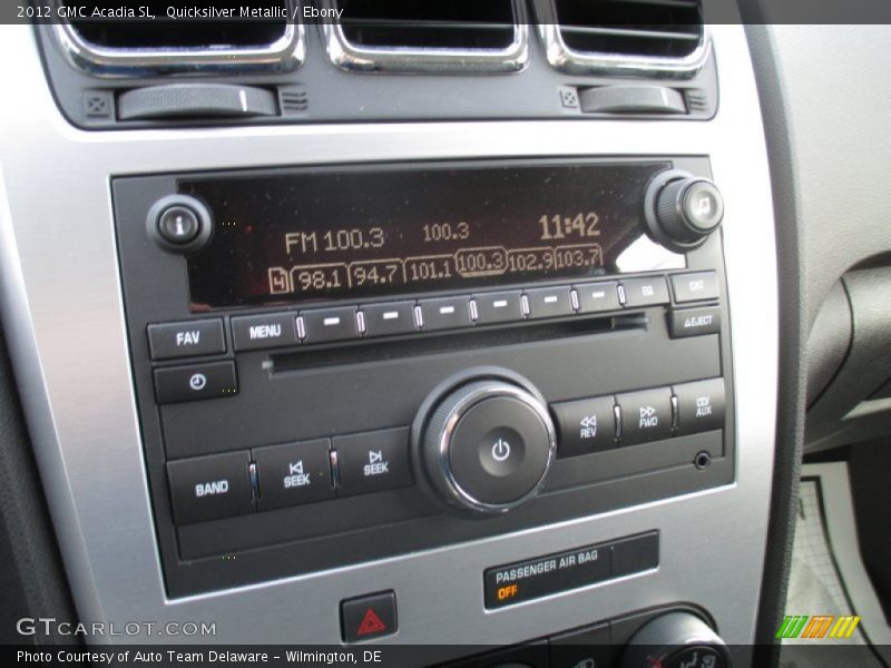 Quicksilver Metallic / Ebony 2012 GMC Acadia SL