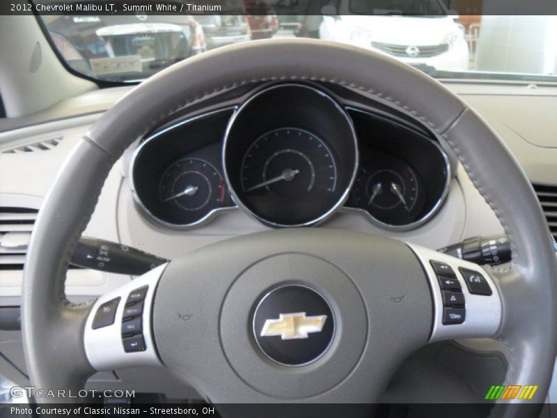 Summit White / Titanium 2012 Chevrolet Malibu LT