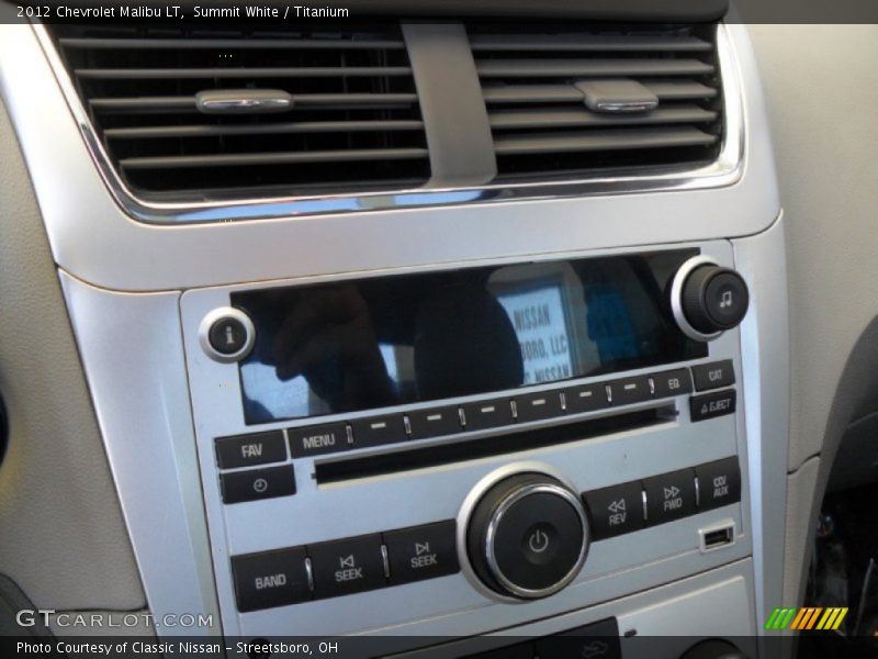 Summit White / Titanium 2012 Chevrolet Malibu LT