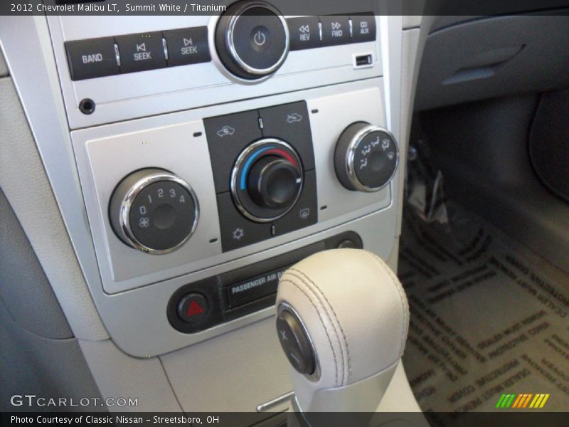 Summit White / Titanium 2012 Chevrolet Malibu LT