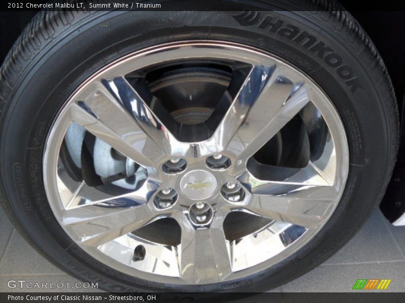 Summit White / Titanium 2012 Chevrolet Malibu LT
