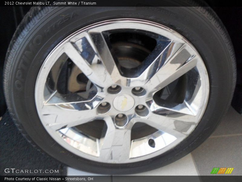 Summit White / Titanium 2012 Chevrolet Malibu LT